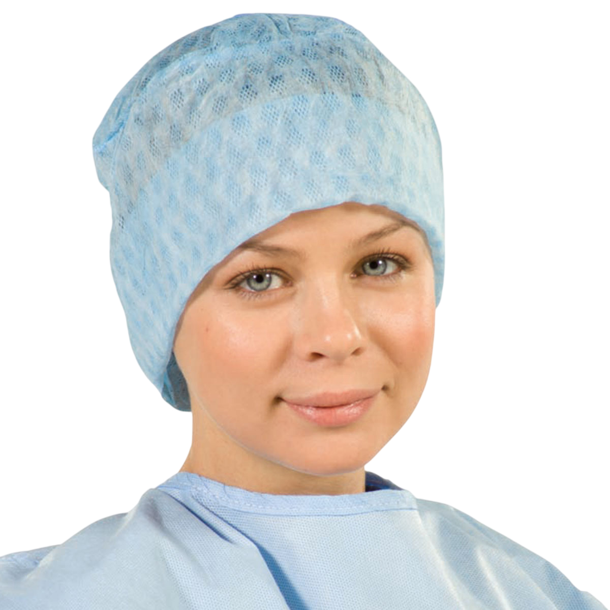 Atmungsaktive Unisex-Haube, hellblau