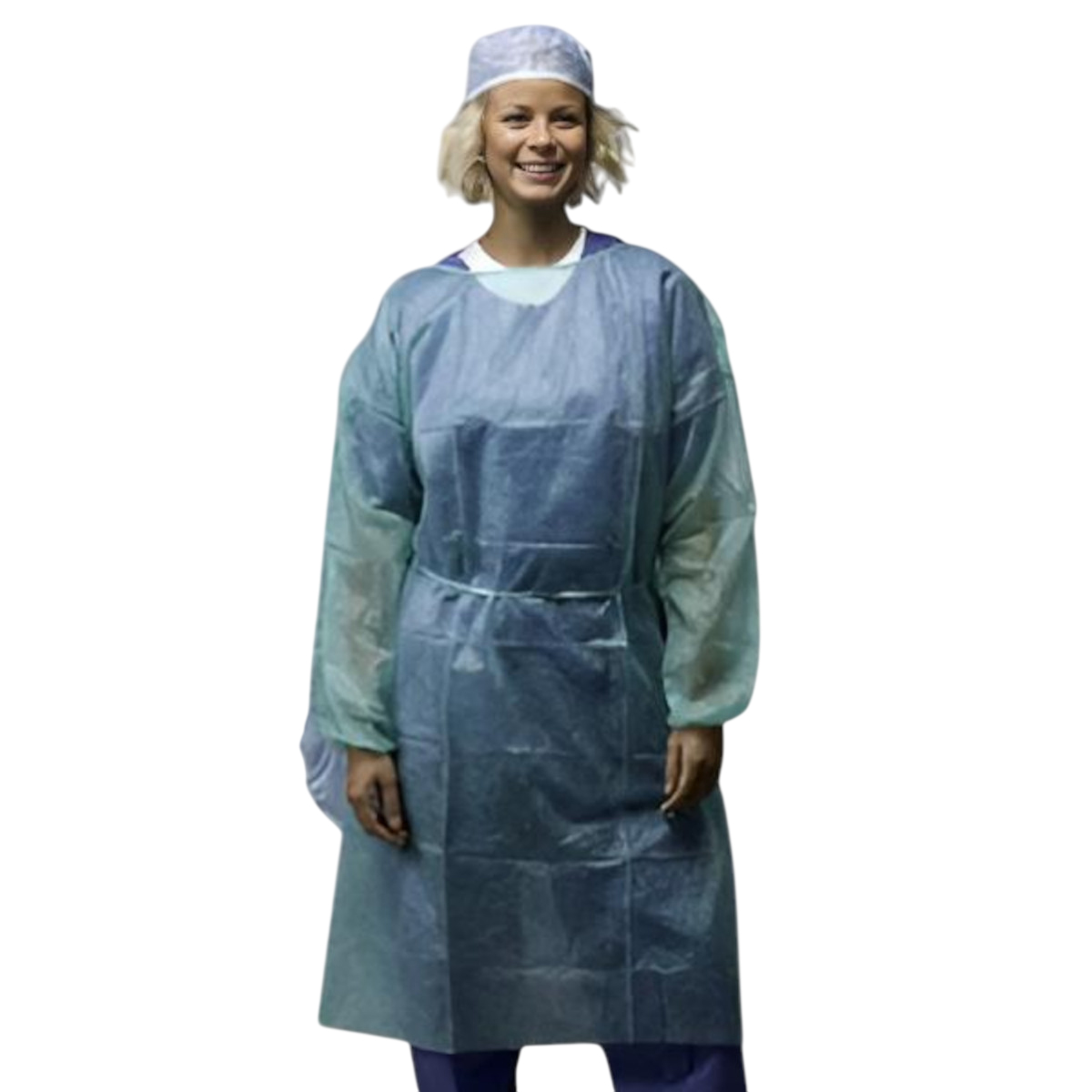 Kittel mit Gummi-Armbündchen (Länge 110 cm), grün