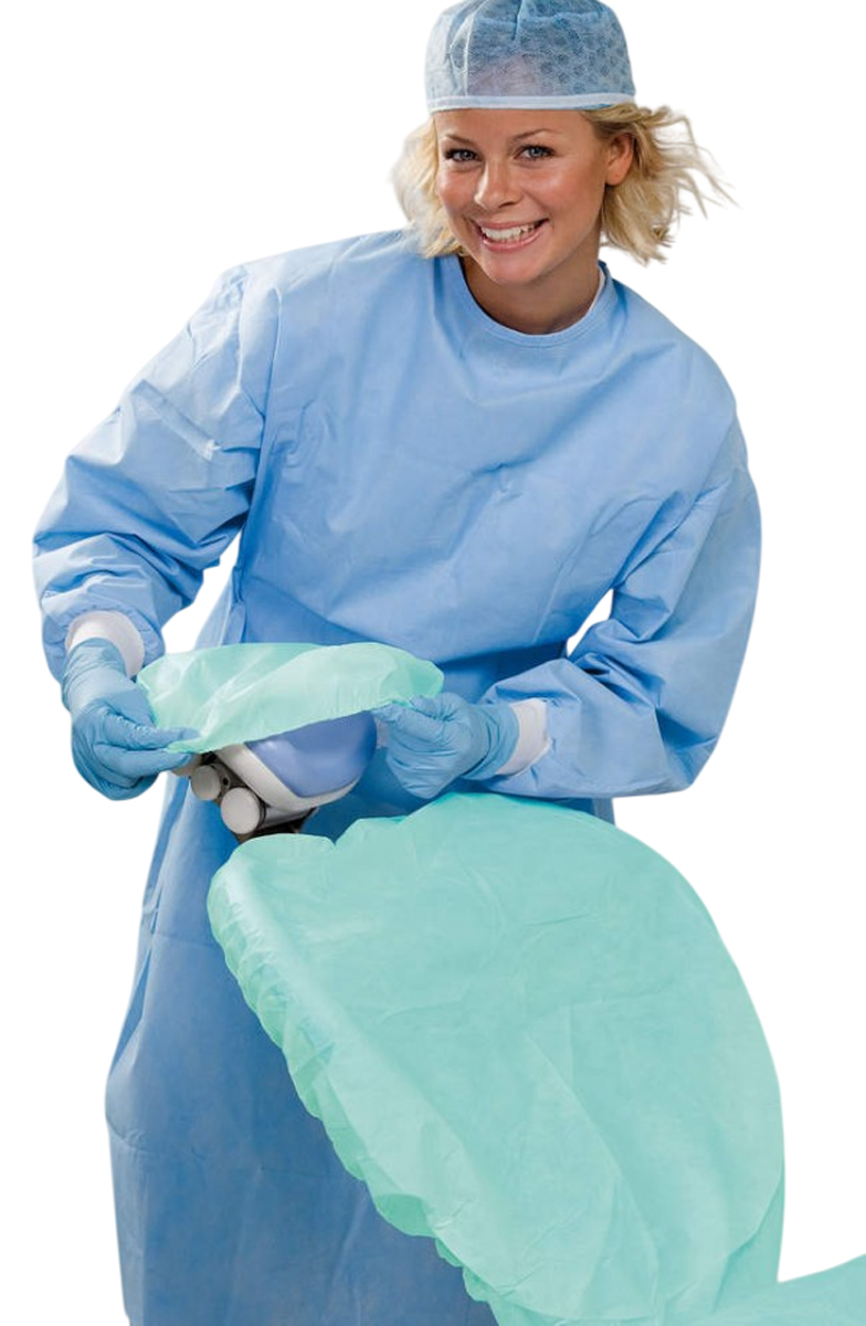 Runder, wasserdichter Kopfstützenbezug mit Gummizug, Ø 24 cm, grün