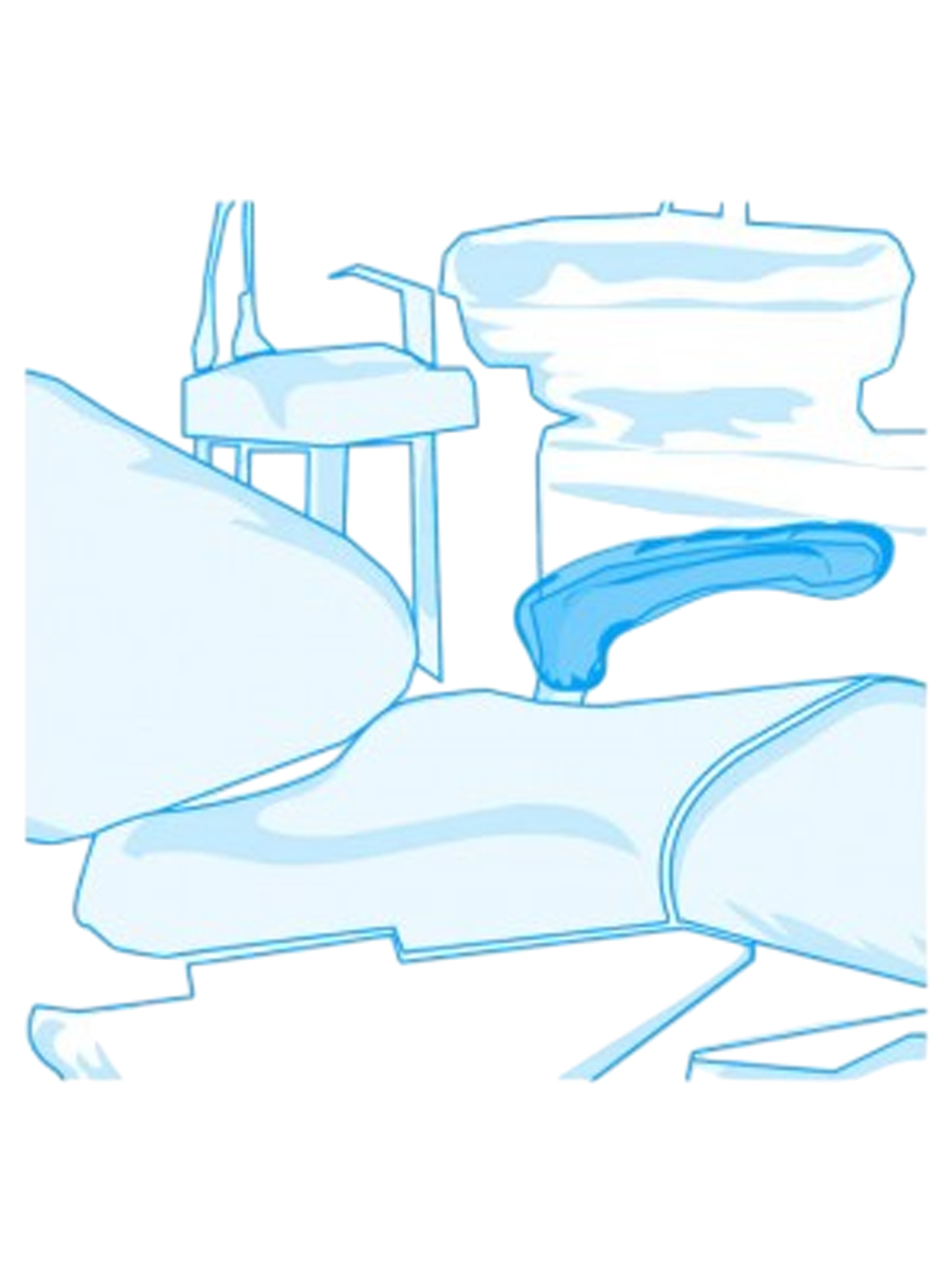 Haubenförmiger Armlehnenüberzug mit Gummiband, grün