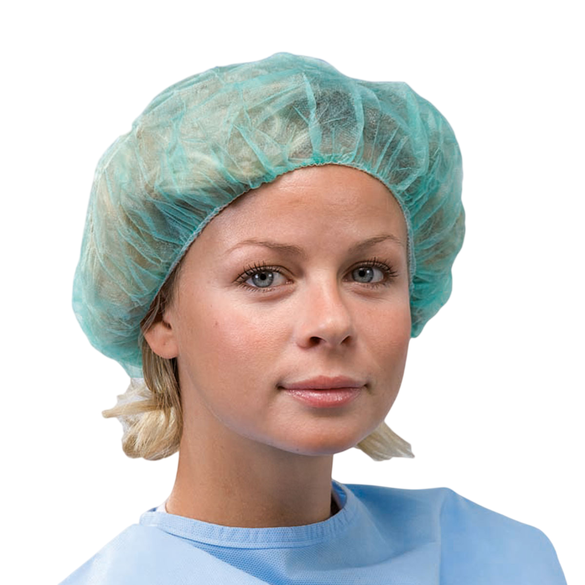 Runde Haube mit elastischem Bund, grün