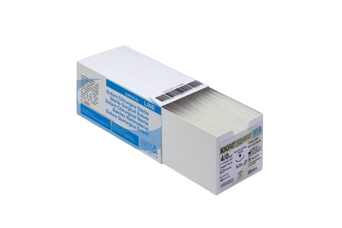 Nahtmaterial Monofast 5/0 Extra schneidend 12 mm 3/8 | 45cm